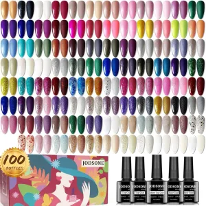 100 Pieces Gel Nail Polish Multi-Color