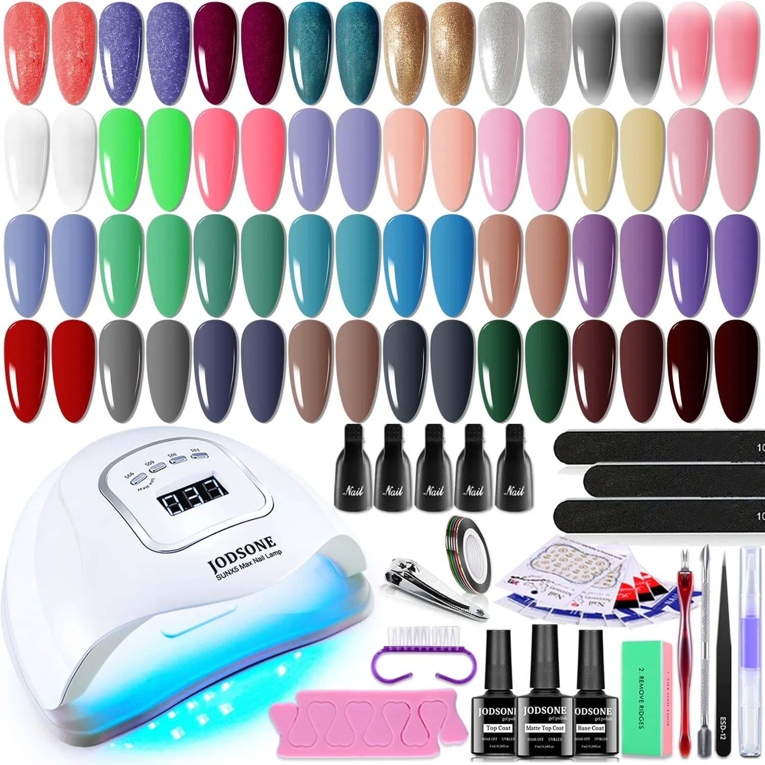 100 Pieces Gel Nail Polish Multi-Color