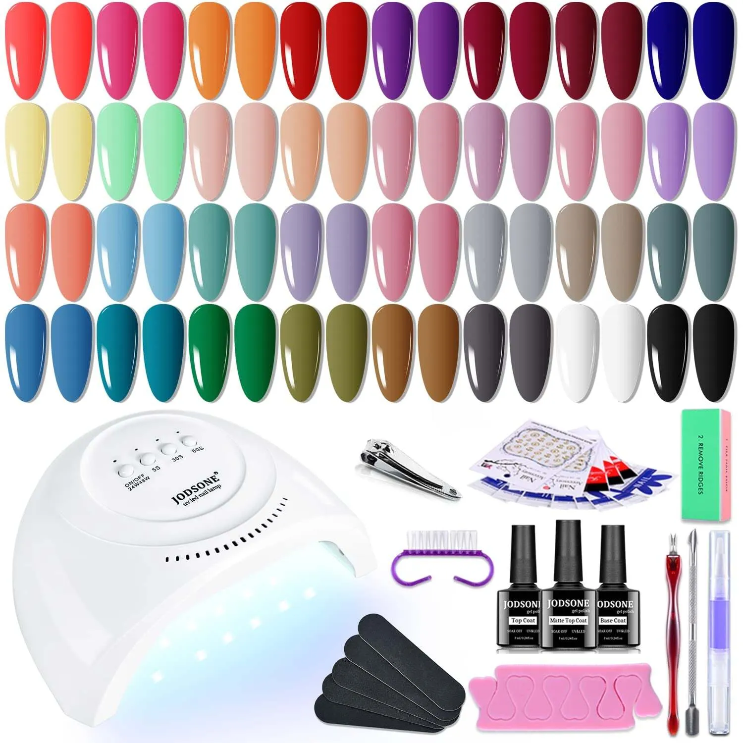 100 Pieces Gel Nail Polish Multi-Color