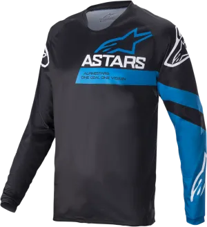 ALPINESTARS Racer V3 Long-Sleeve Jersey - Black/Bright Blue - Medium 1762822-1078-MD