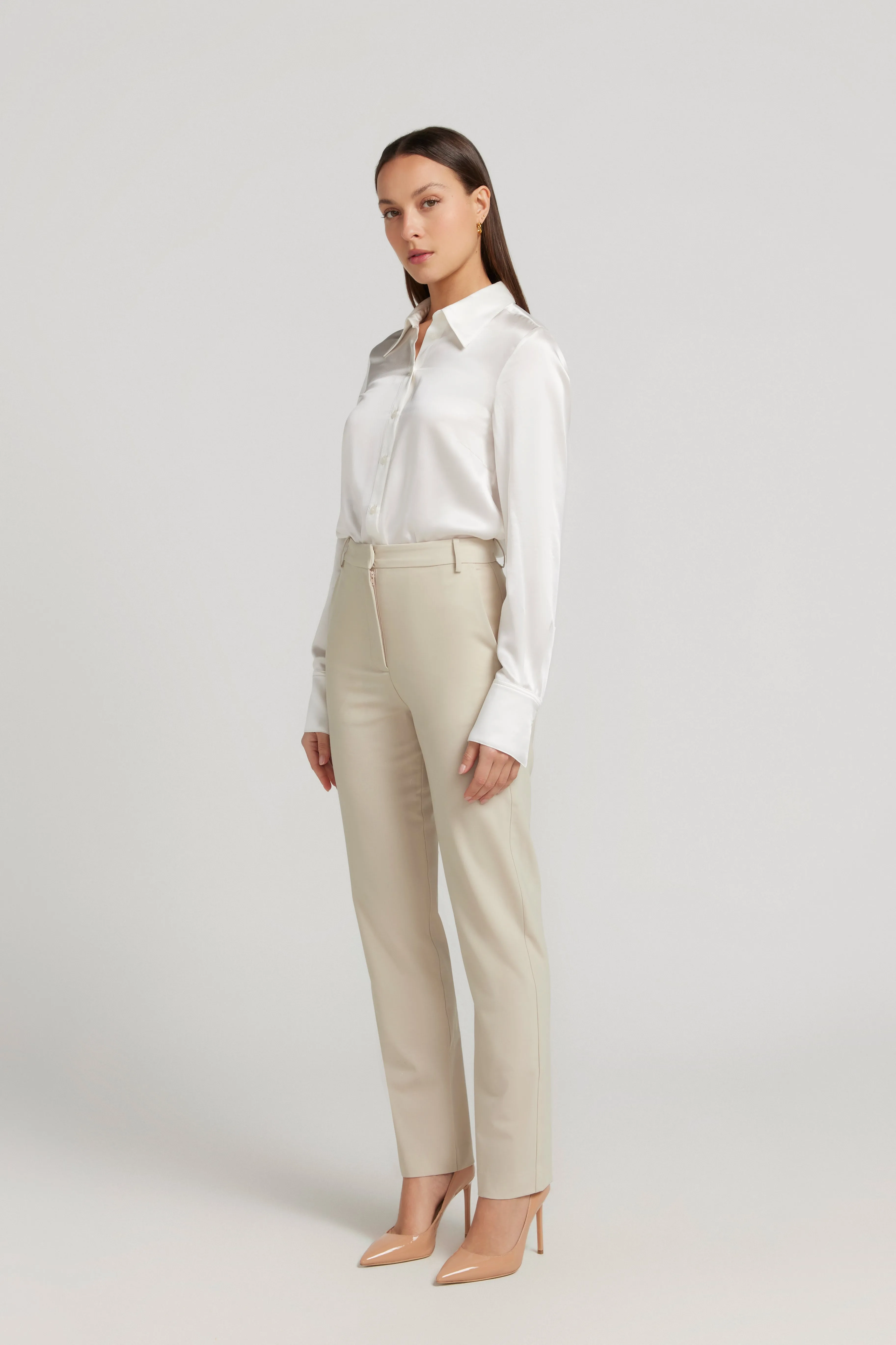 ANDREA TROUSERS LATTE