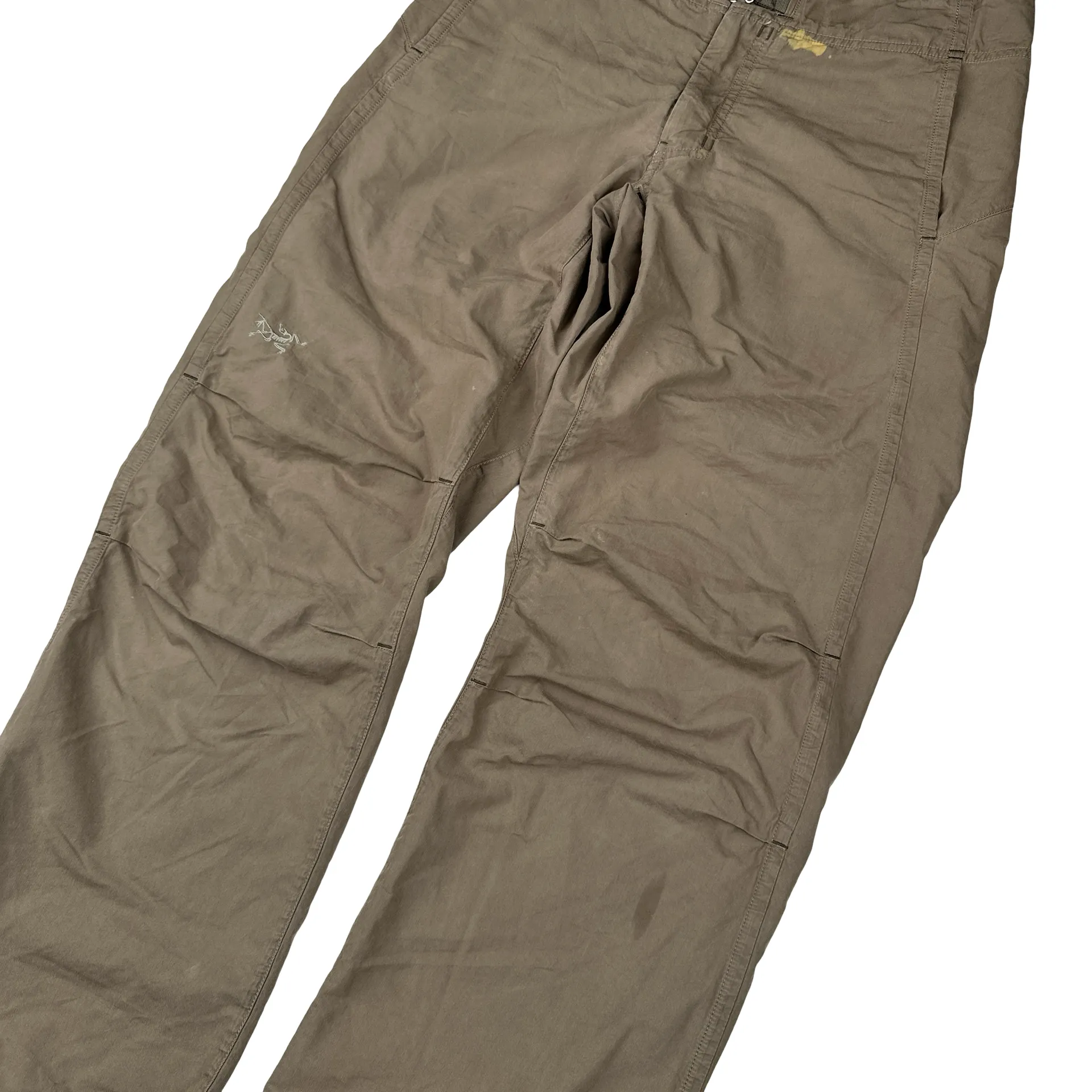 Arcteryx Beige Cotton Relaxed Fit Trousers - Small