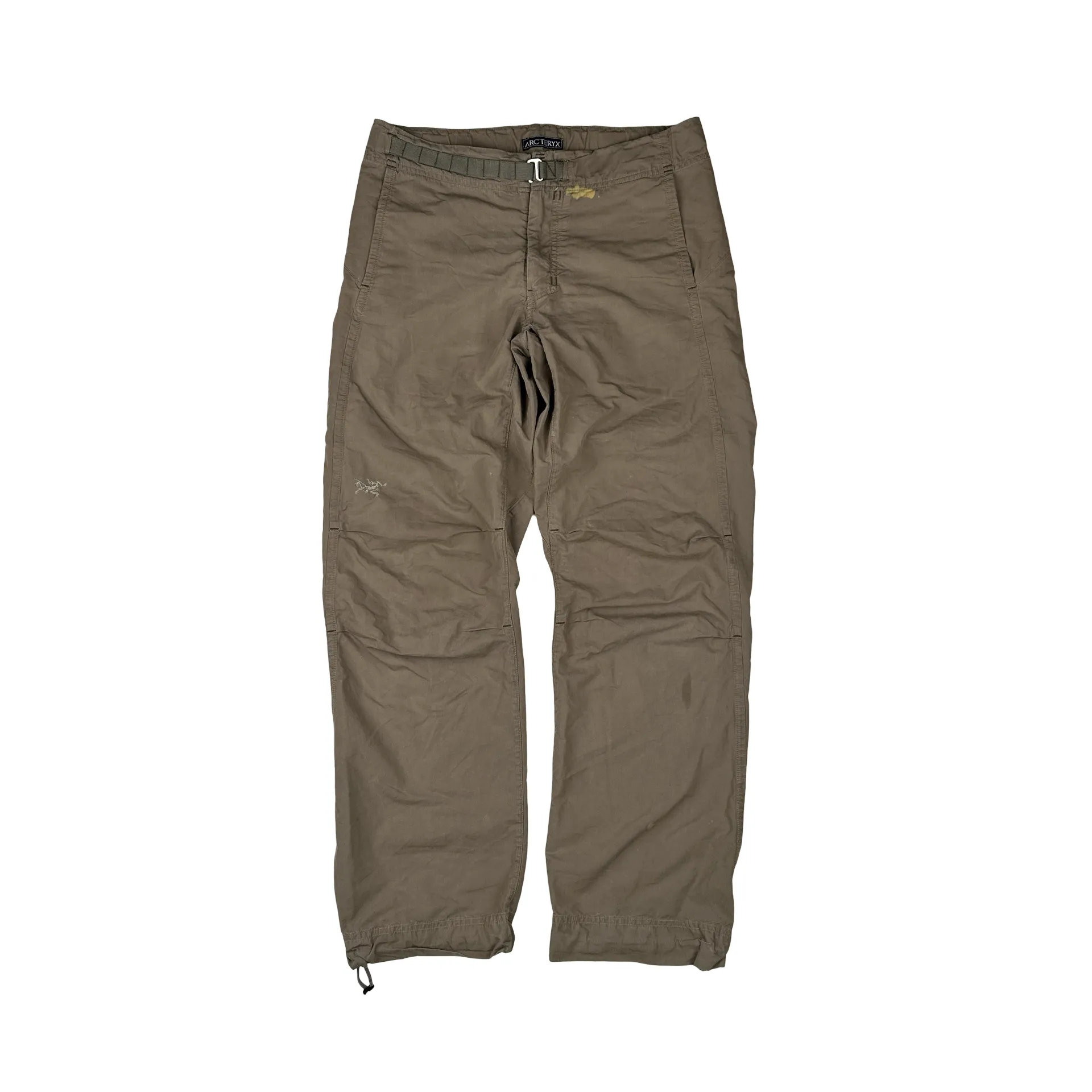 Arcteryx Beige Cotton Relaxed Fit Trousers - Small