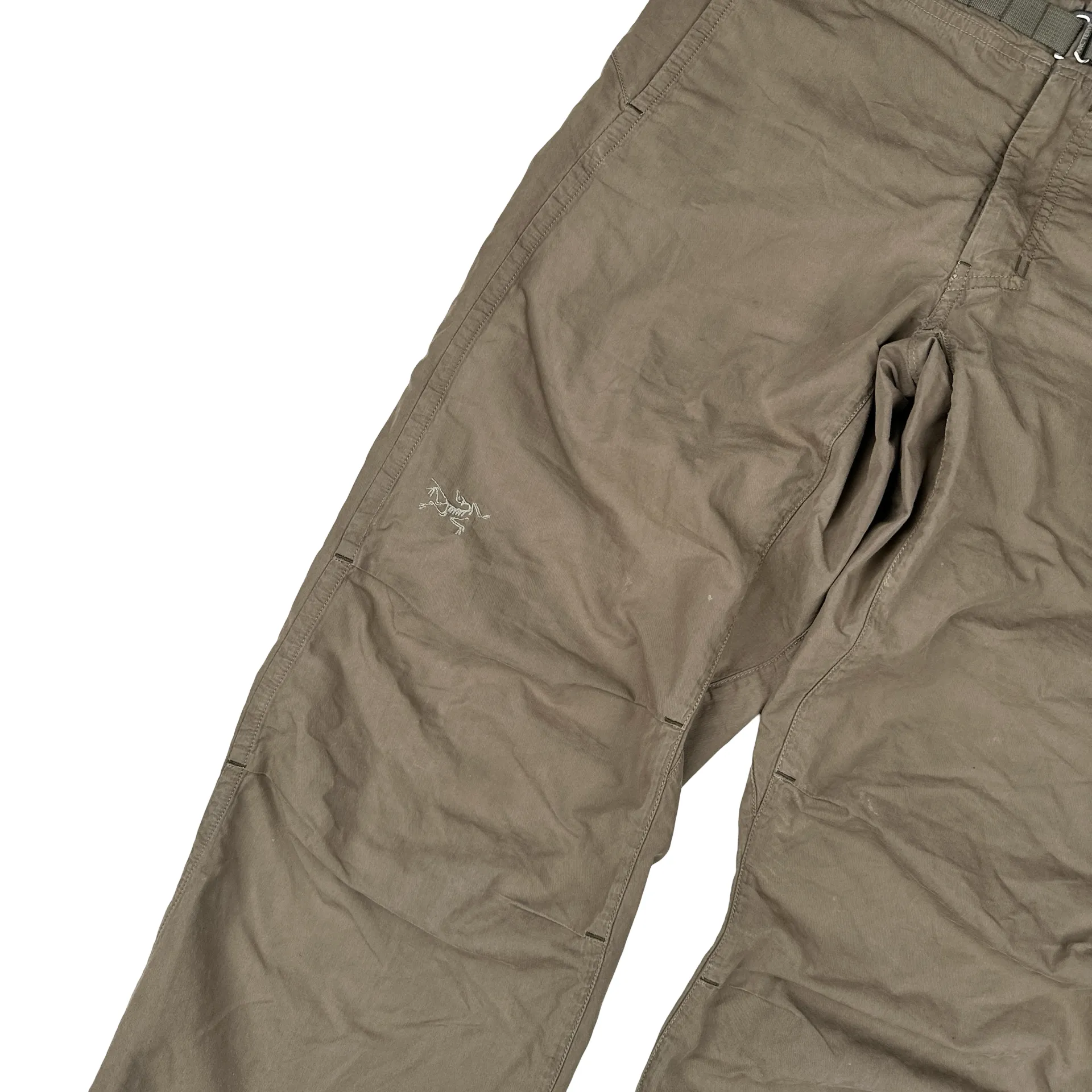 Arcteryx Beige Cotton Relaxed Fit Trousers - Small