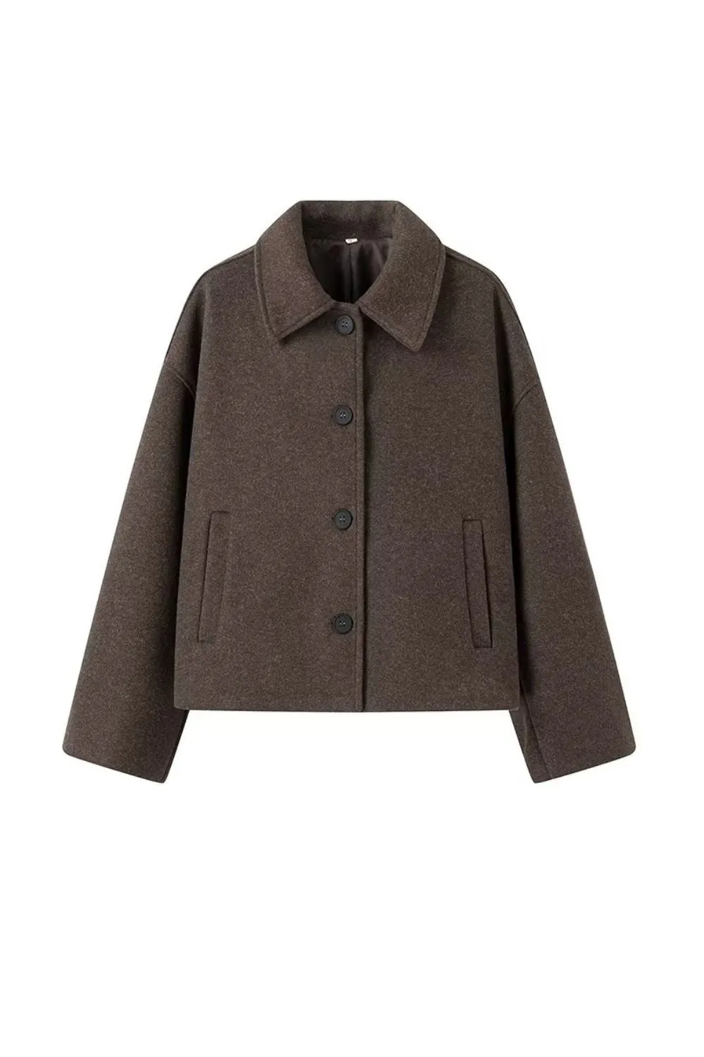 ‘Aubrey’ Chic Slim Slim Fit Short Woolen Coat