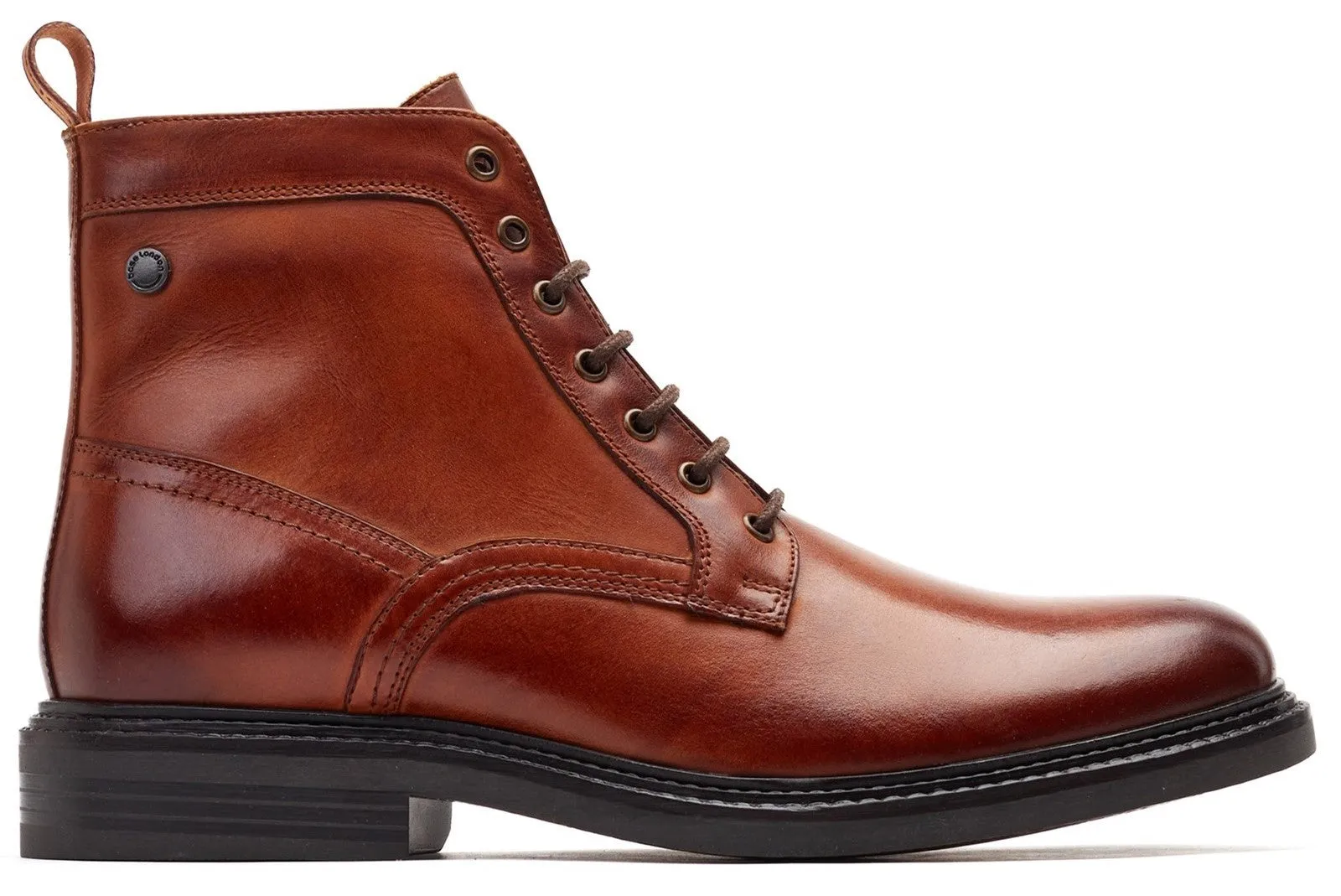 Base London Peyton Mens Leather Combat Boot