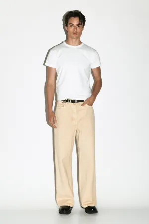 Canon Relaxed Straight-Leg Jeans  |  Beige Rinse