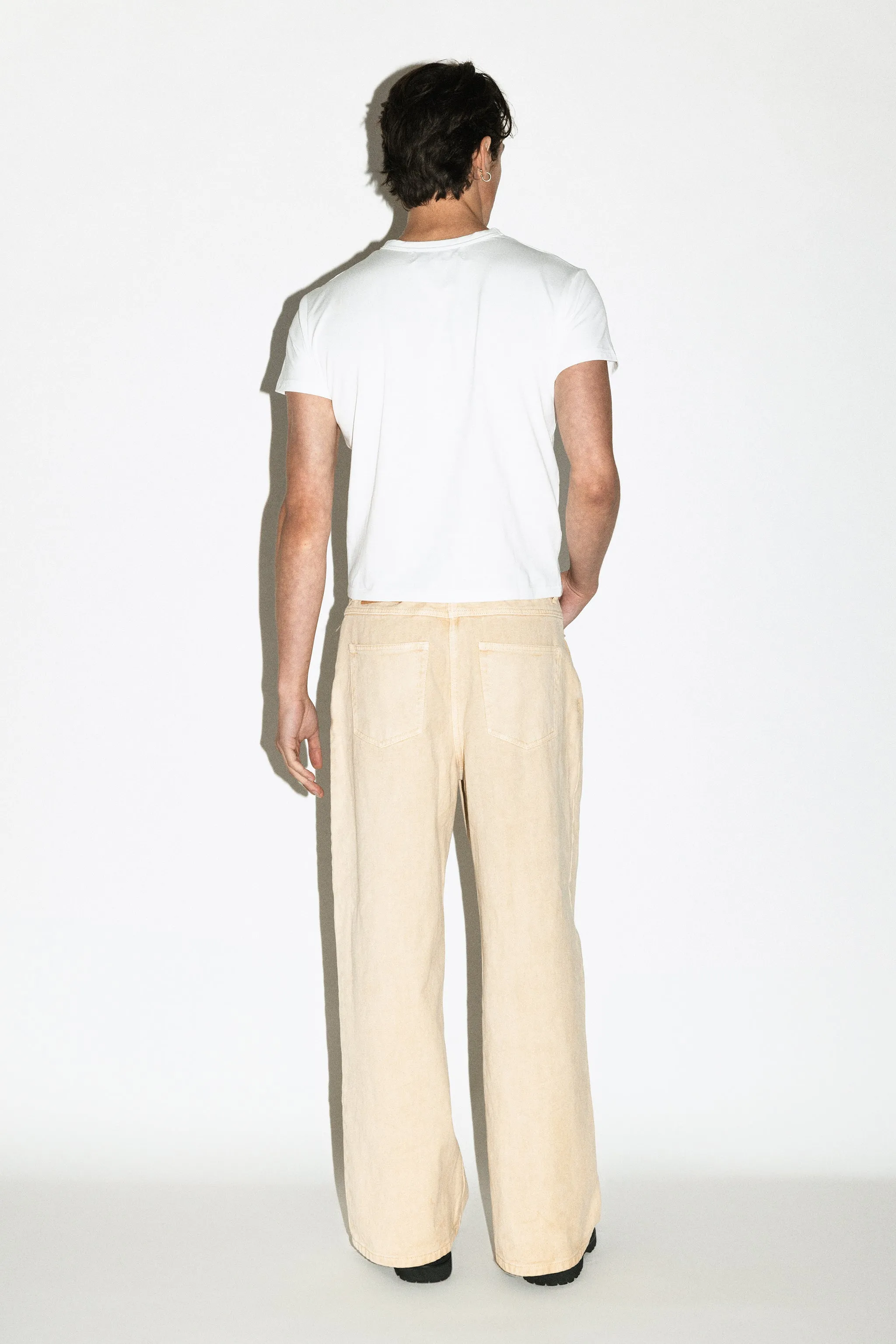 Canon Relaxed Straight-Leg Jeans  |  Beige Rinse