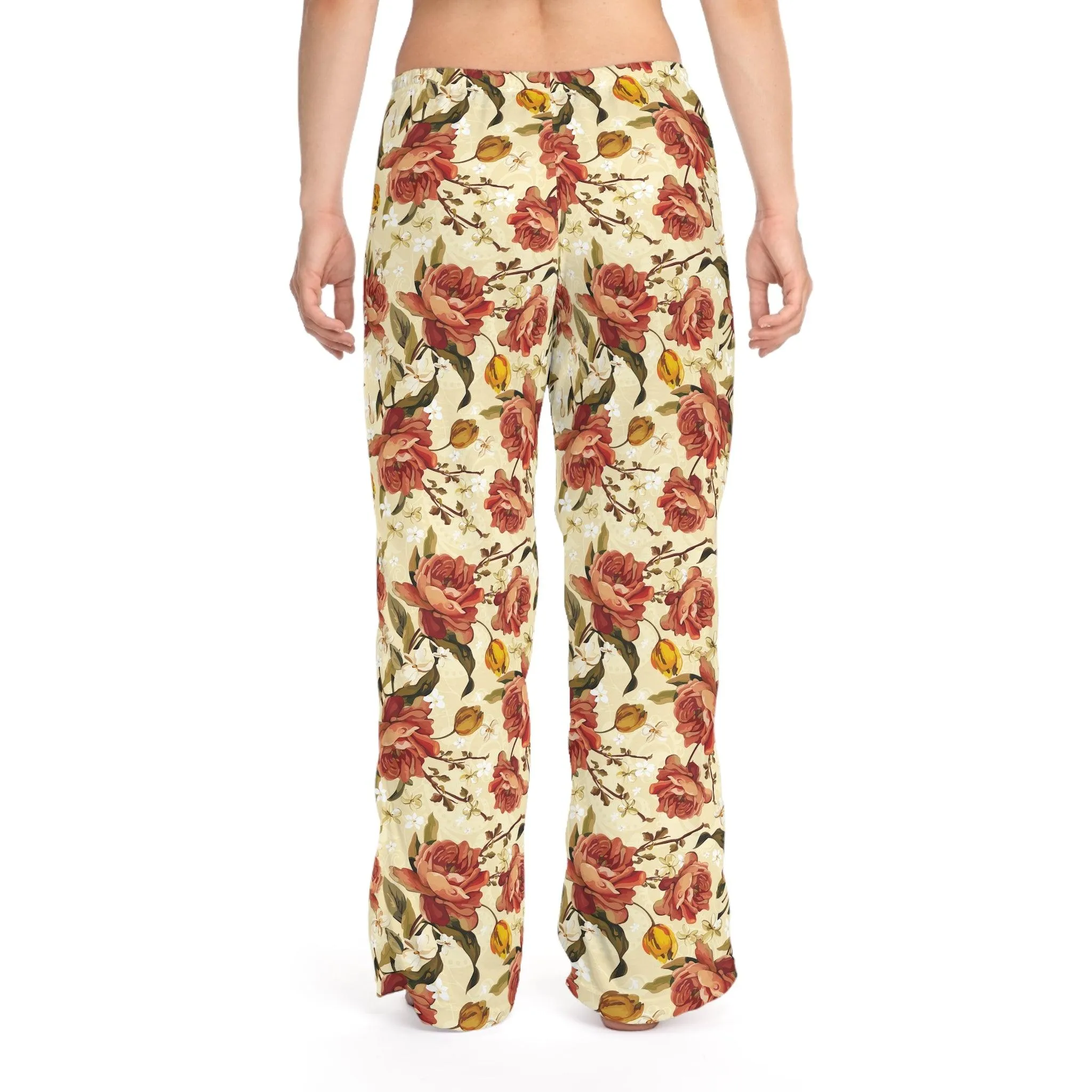 Chic Botanical Print Lounge Pants - Women's Ultimate Comfort and Fashion