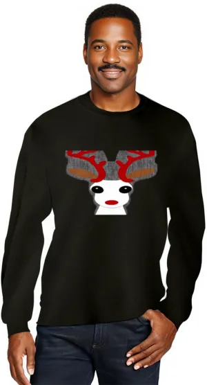 Christmas Reindeer Unisex Gildan 18000 Christmas Sweatshirt