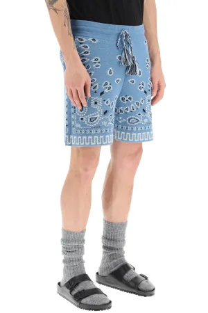 cotton bandana bermuda shorts