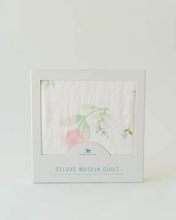 Deluxe Muslin Quilt- Pink Peony