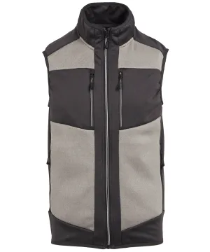 E-Volve unisex knit-effect stretch bodywarmer | Mineral Grey/Ash