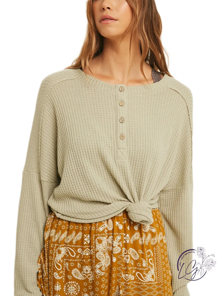 Elegant Waffle Long Sleeve