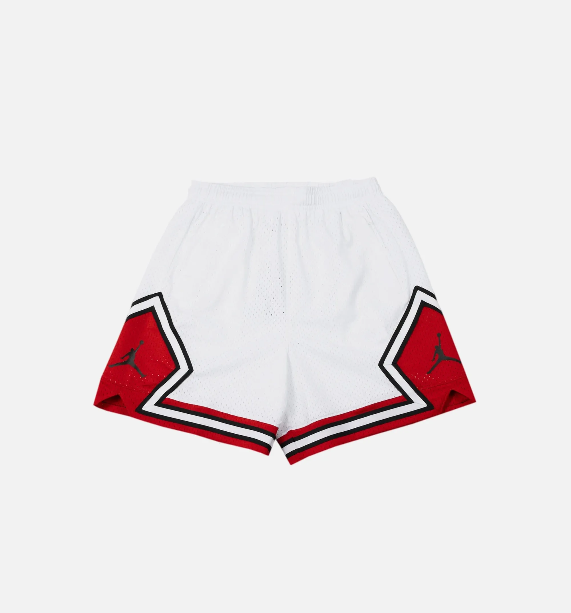 Essential Diamond Womens Shorts - White/Red