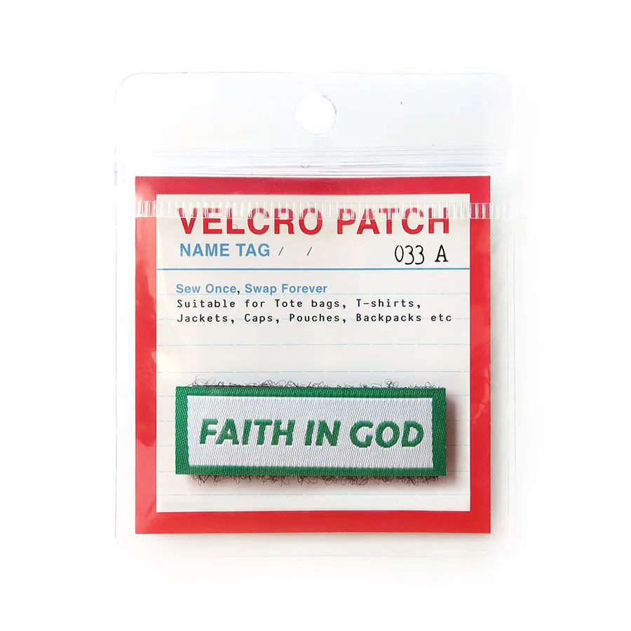 Faith in God {Velcro Tag}