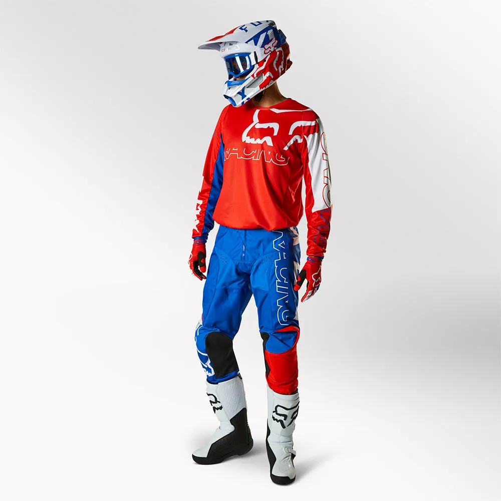 FOX 180 SKEW PANTS [WHITE/RED/BLUE]