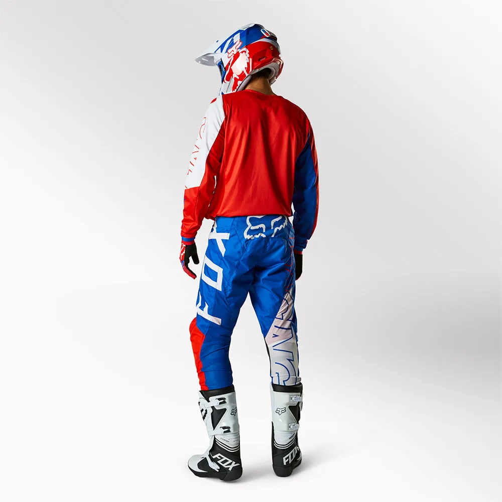 FOX 180 SKEW PANTS [WHITE/RED/BLUE]