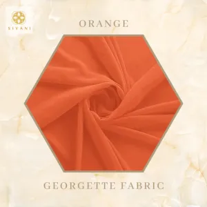 Georgette Fabric Orange