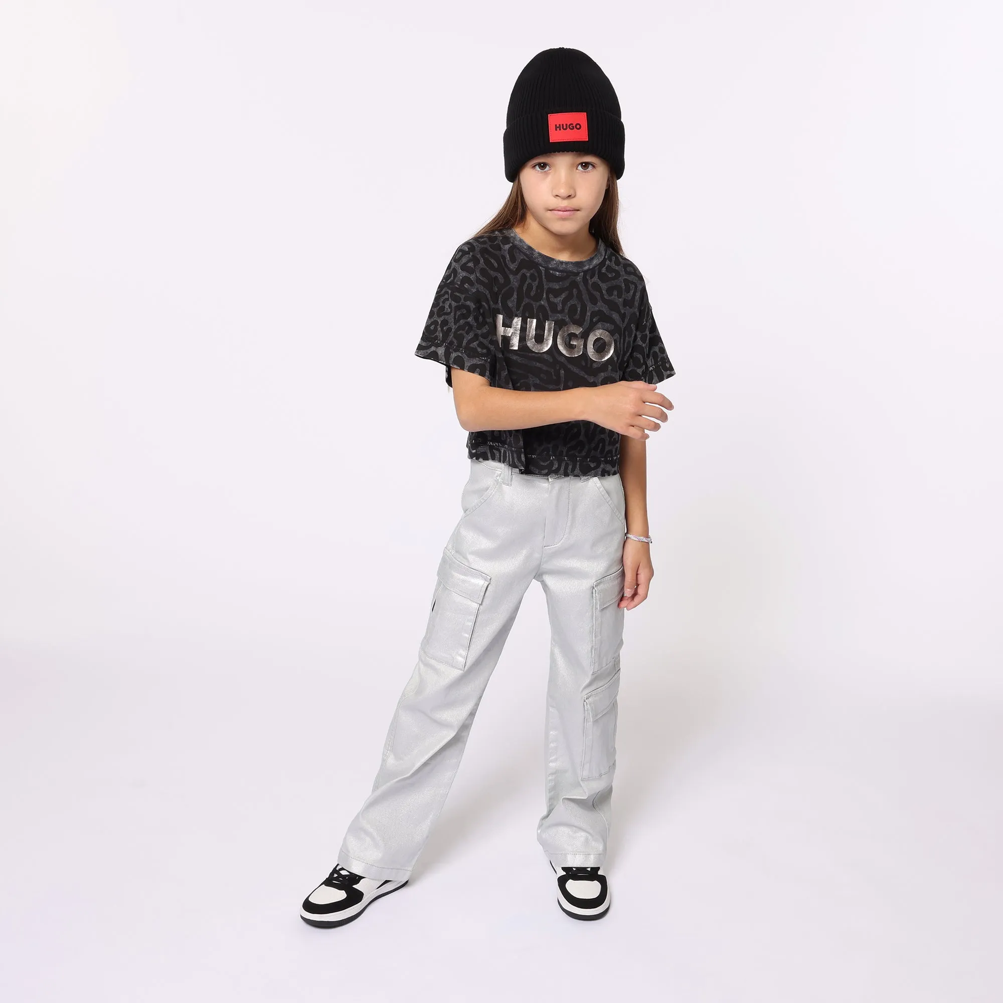 Hugo Silver Cargo Pants