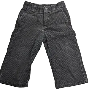 Janie & Jack Toddler Boys Sz 18-24M Black Corduroy Dress Pants