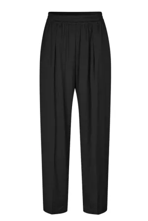 Julia Relaxed Black Trousers