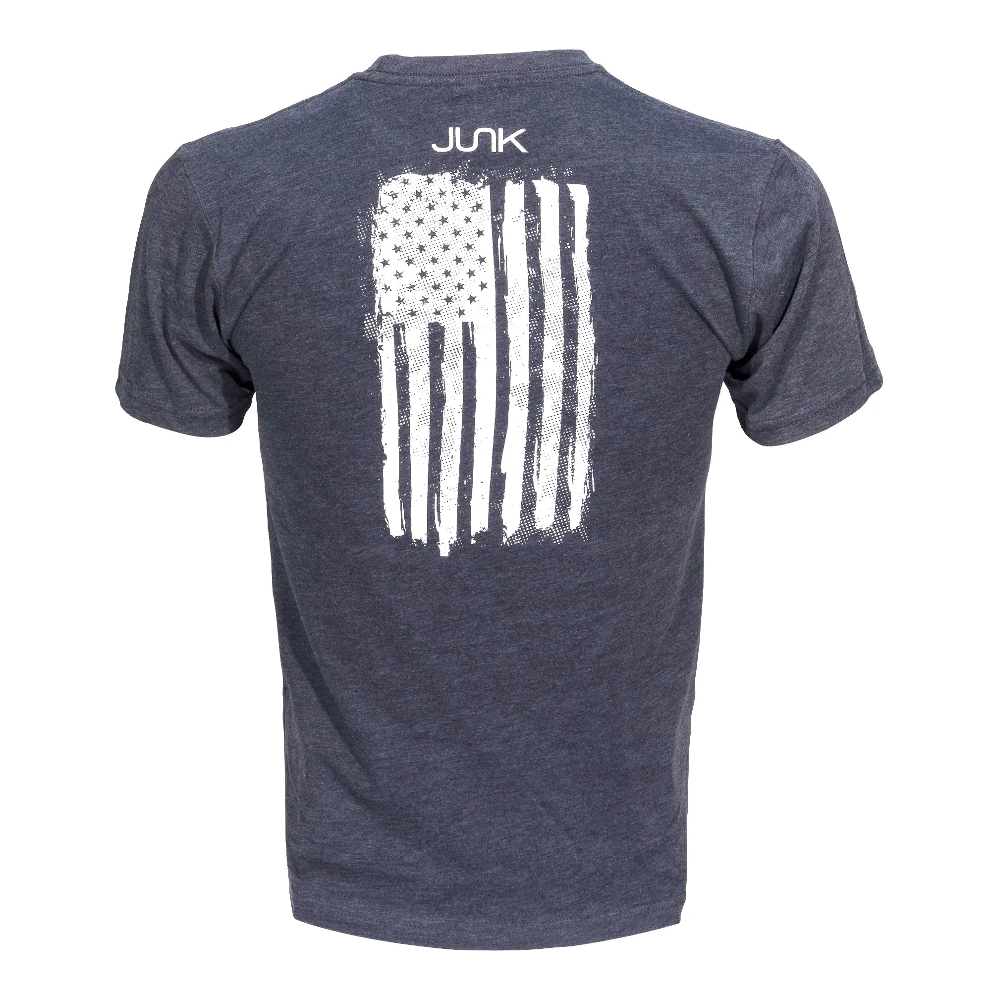 JUNK Tri-Blend Navy American Grunge Tee