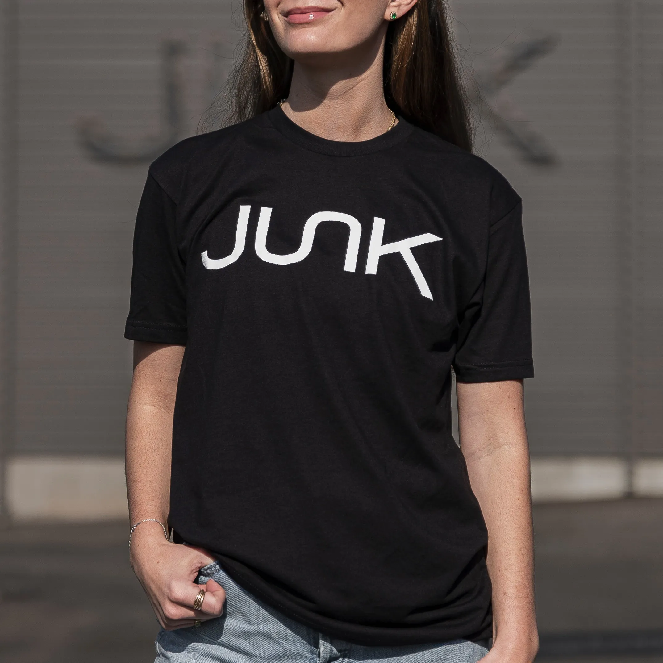 JUNK Tri-Blend Navy American Grunge Tee