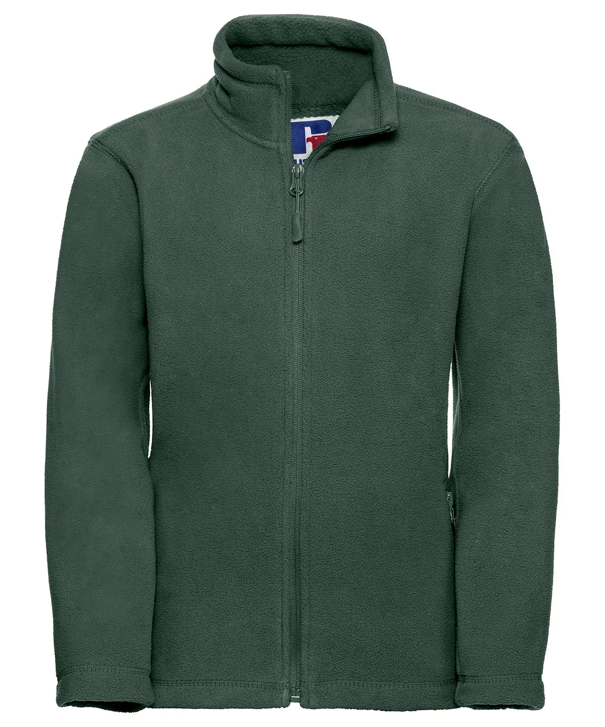 Kids full-zip outdoor fleece | Bottle Green