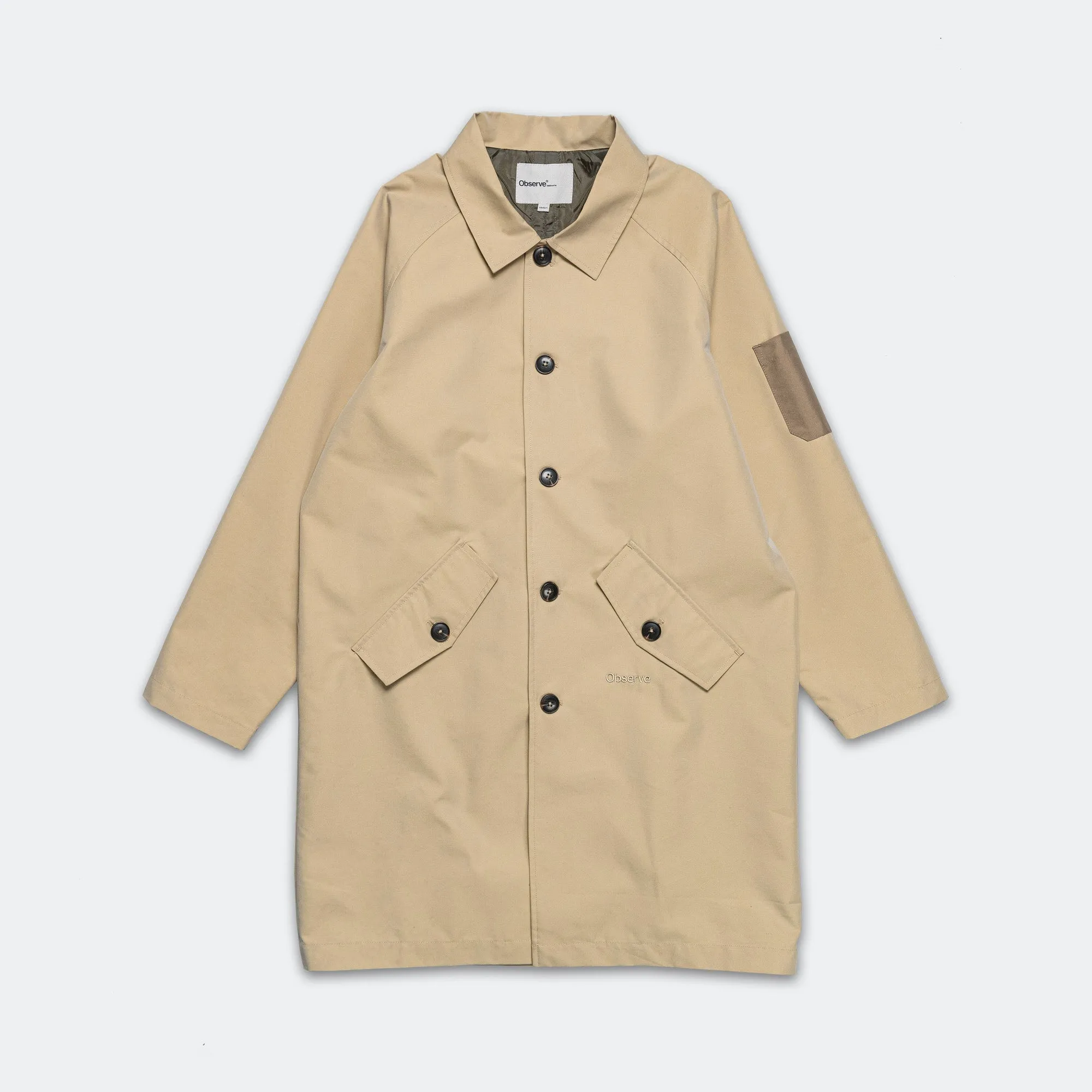 Long Mac Coat - Beige