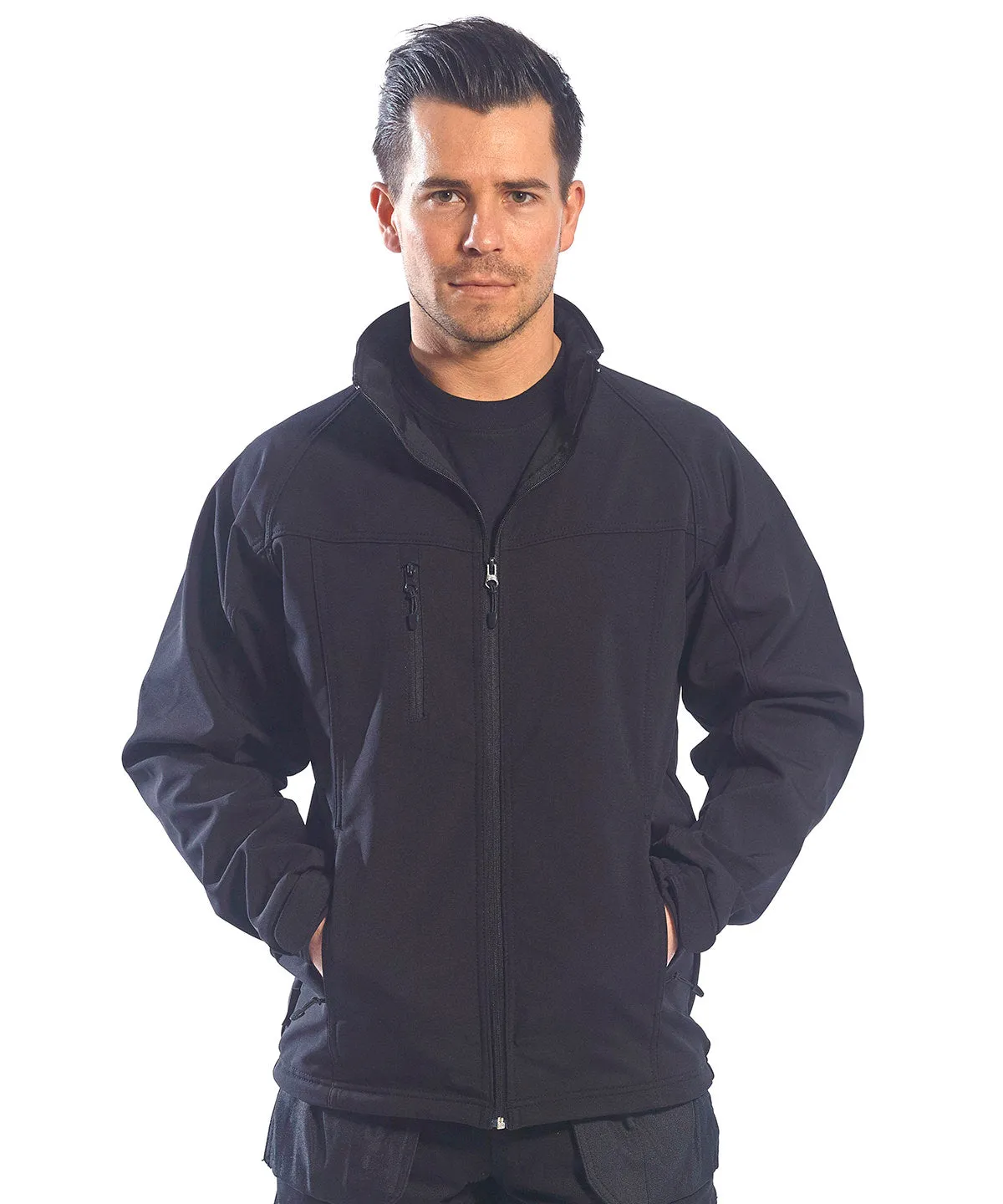 Mens Oregon softshell jacket (TK40) | Black