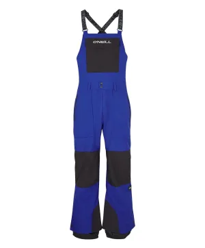 Men's Shred Bib Snow Pants - Surf The Web Blue