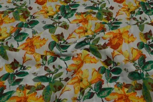 Multicolor Floral Printed Sushi Voile Viscose Blend Fabric