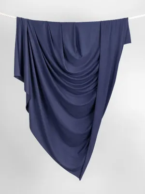 Organic Cotton   Tencel Stretch Knit Jersey - Royal Blue - Swatch