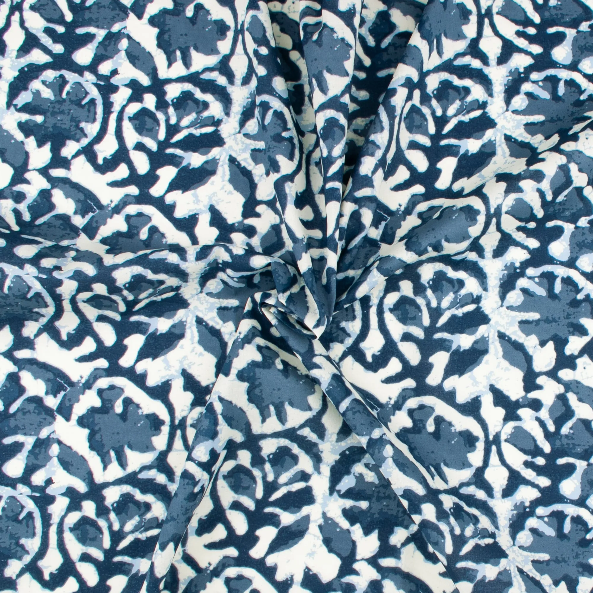 Printed Voile - SILVIA - 026 - Indigo