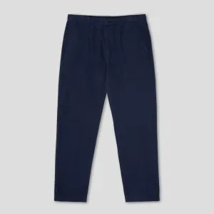 Relaxed-Fit Cotton Canvas Trousers Navy