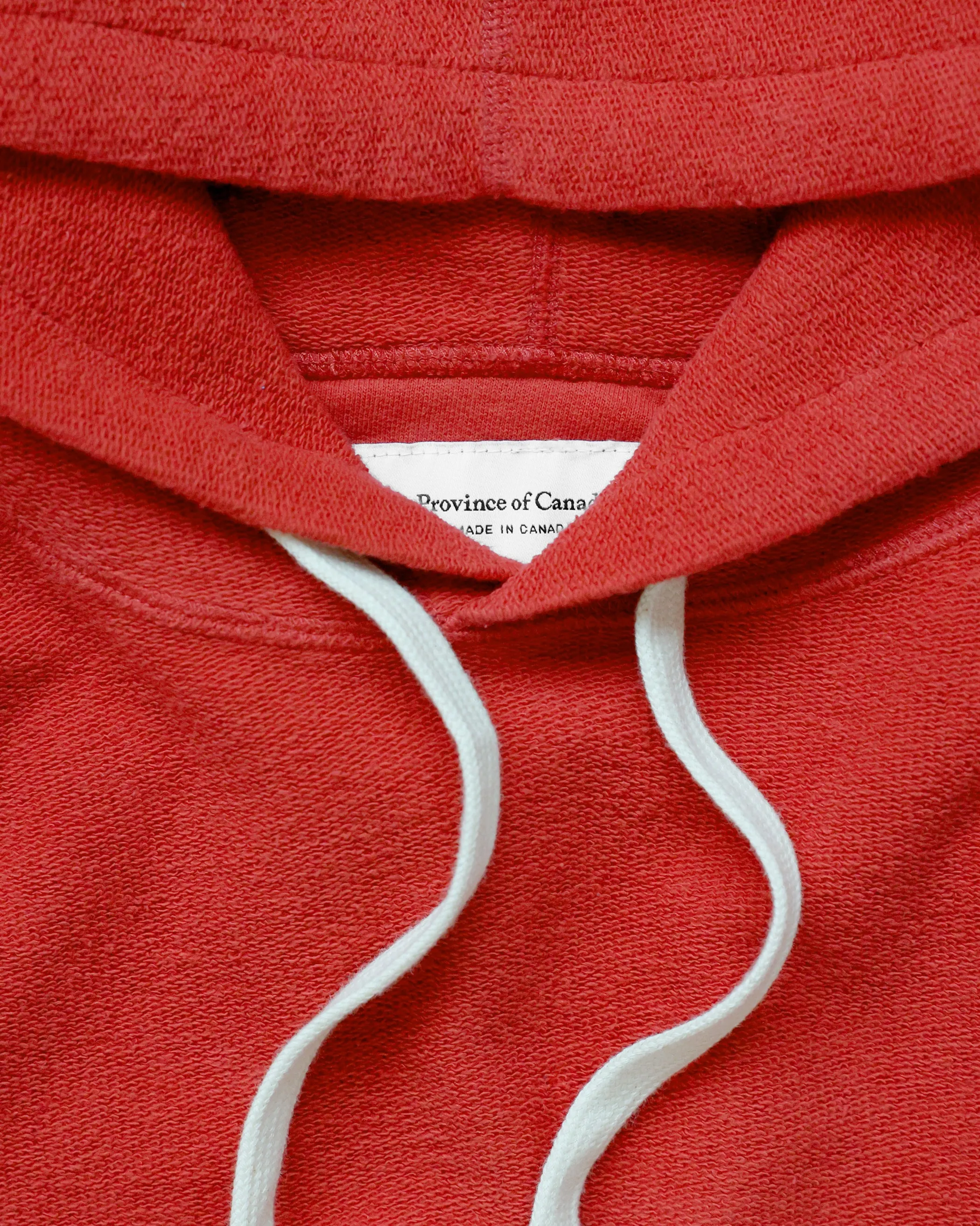 Reverse French Terry Hoodie Red - Unisex