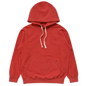 Reverse French Terry Hoodie Red - Unisex