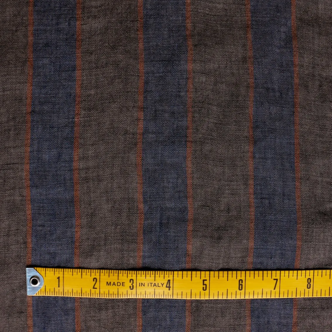 Selkie Stripe Slate/Steel Linen Gauze