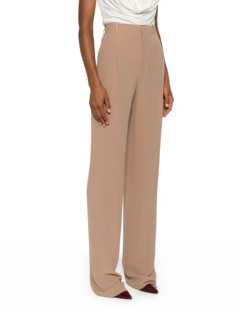 Silk Crepe Trousers