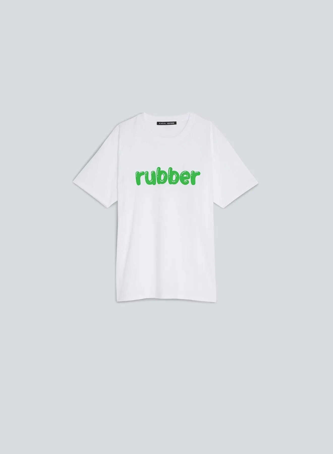 Tee cotton white | rubber green