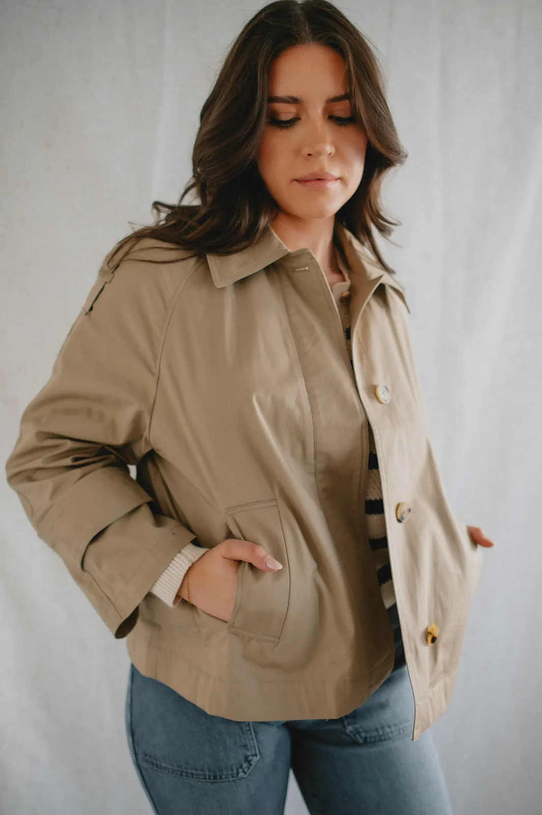 The Short Cotton Trench Coat