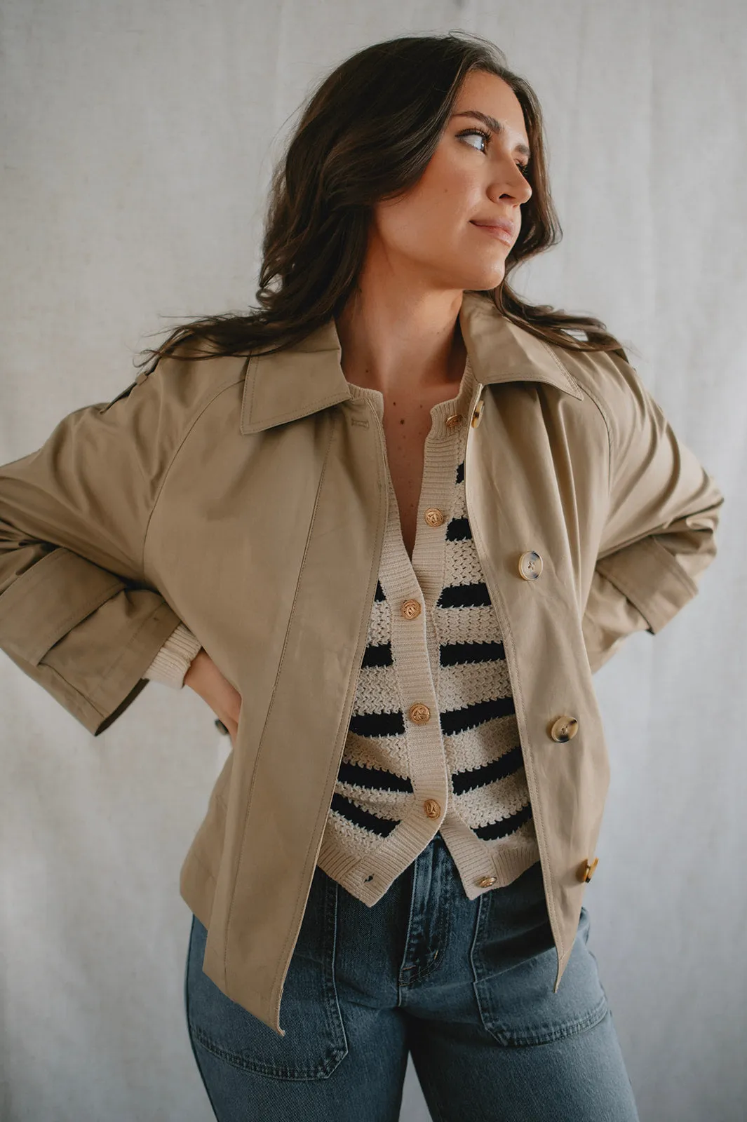 The Short Cotton Trench Coat