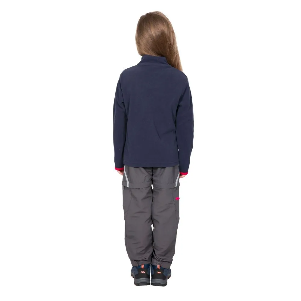 Trespass Sybil Girls Microfleece At 100 Navy