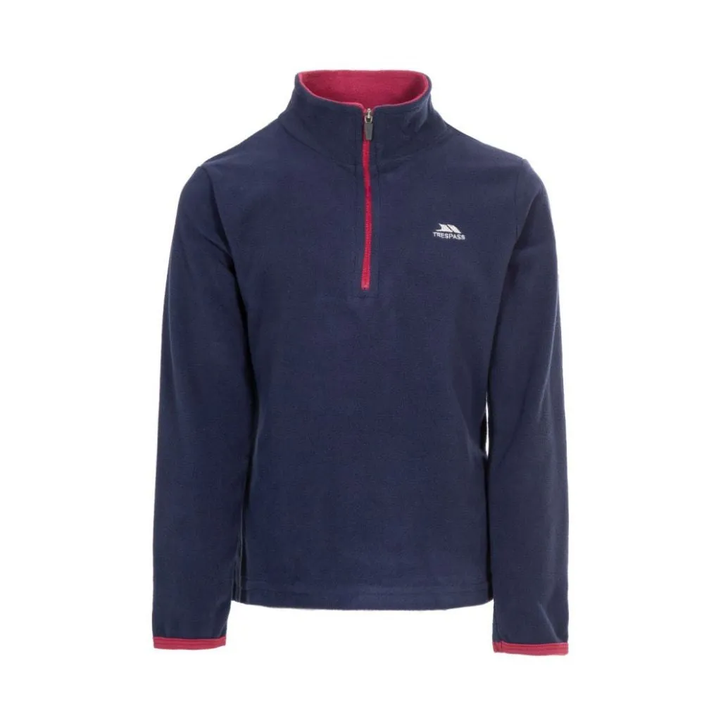 Trespass Sybil Girls Microfleece At 100 Navy