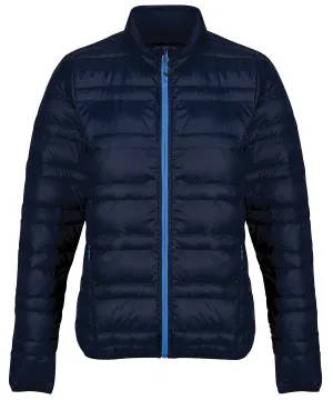 Womens Firedown down-touch jacket | Navy/French Blue