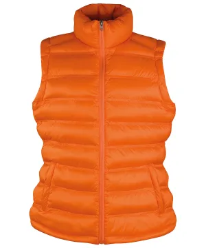 Womens ice bird padded gilet | Orange