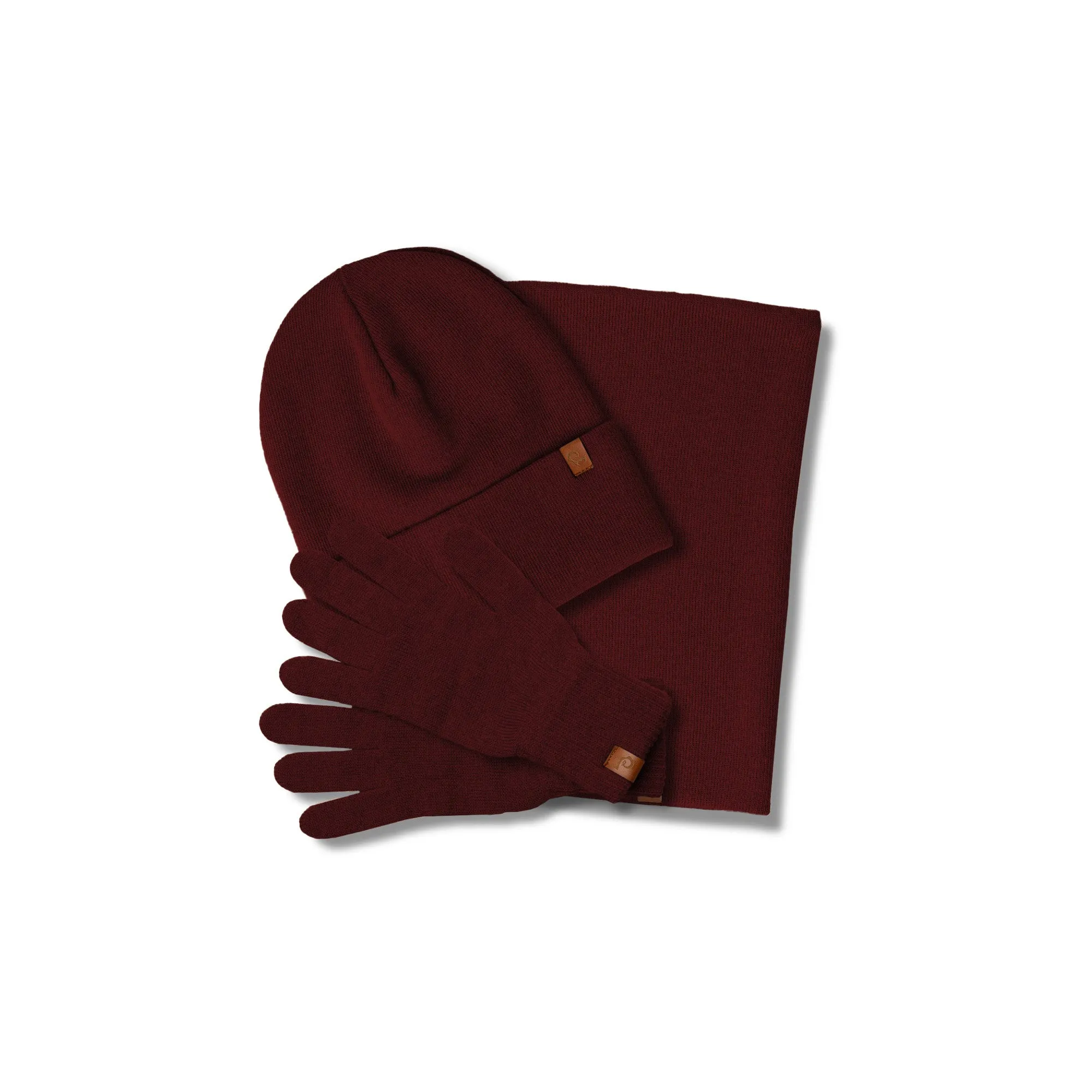 Women's Knit Beanie, Gaiter & Gloves 3-Piece