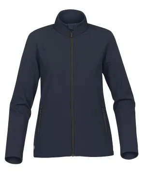 Womens Orbiter softshell jacket | Navy/Carbon