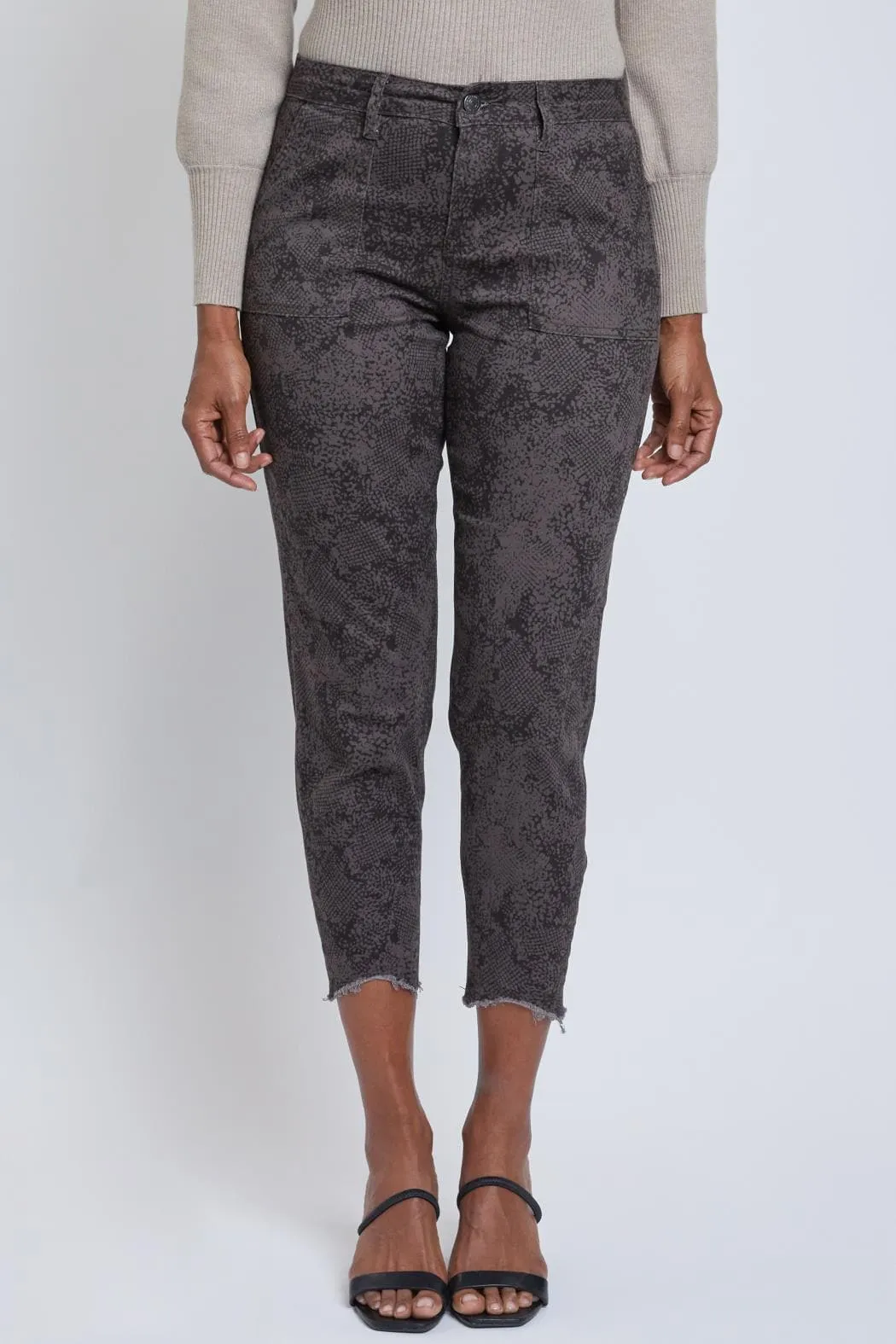 Women's Pork Chop Pocket Pants With Dog Bite Hem